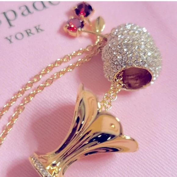 New Kate Spade ice cream sundae pendant necklace - Picture 7 of 17